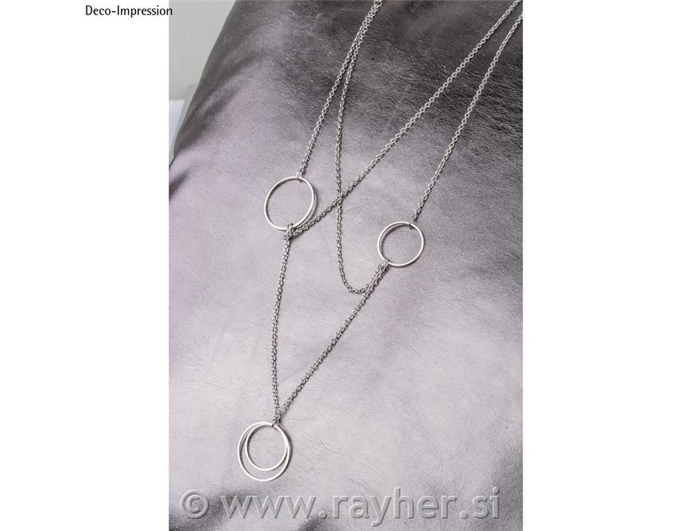 Set of flat rings, silver, each 2 x o25mm+o20mm, tab-bag 4pcs