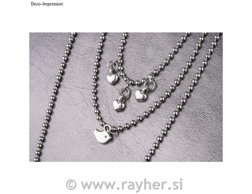 Mini metal pendant Heart, silver, 7x5mm,tab-bag 6pcs