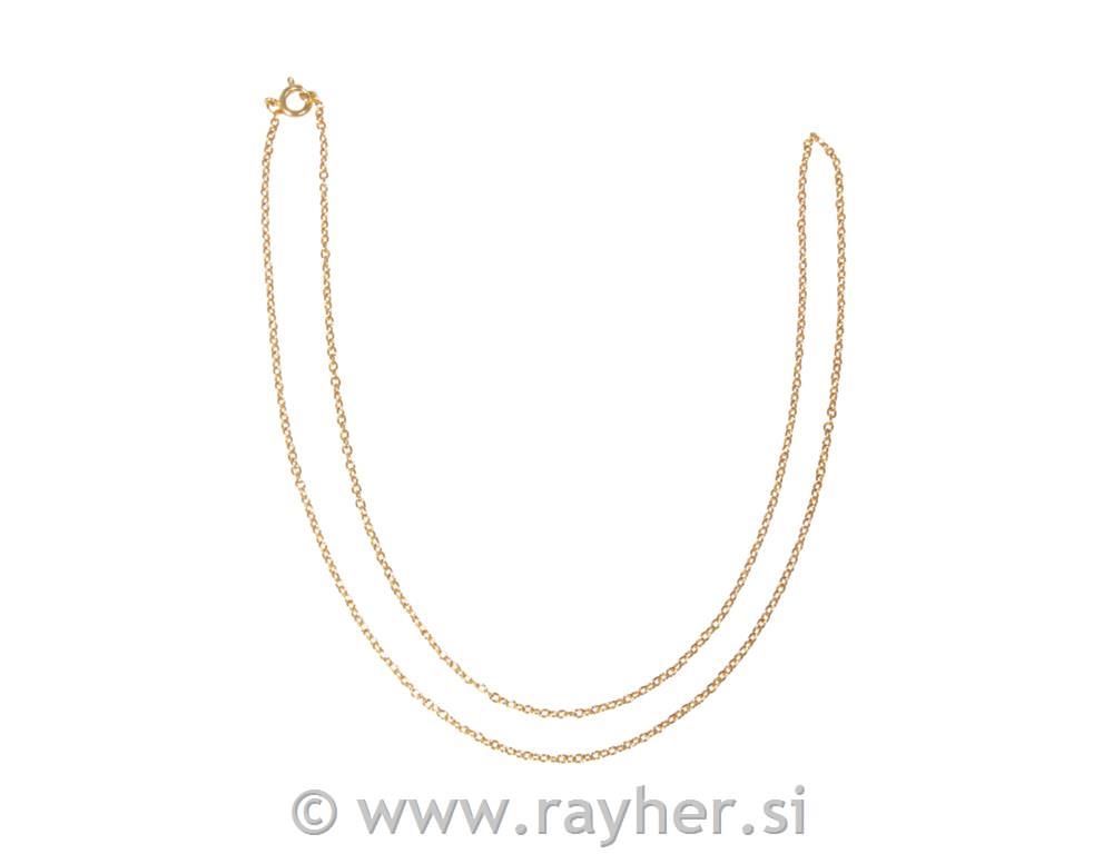 Verižica, zlata, 60cm, 2x3mm