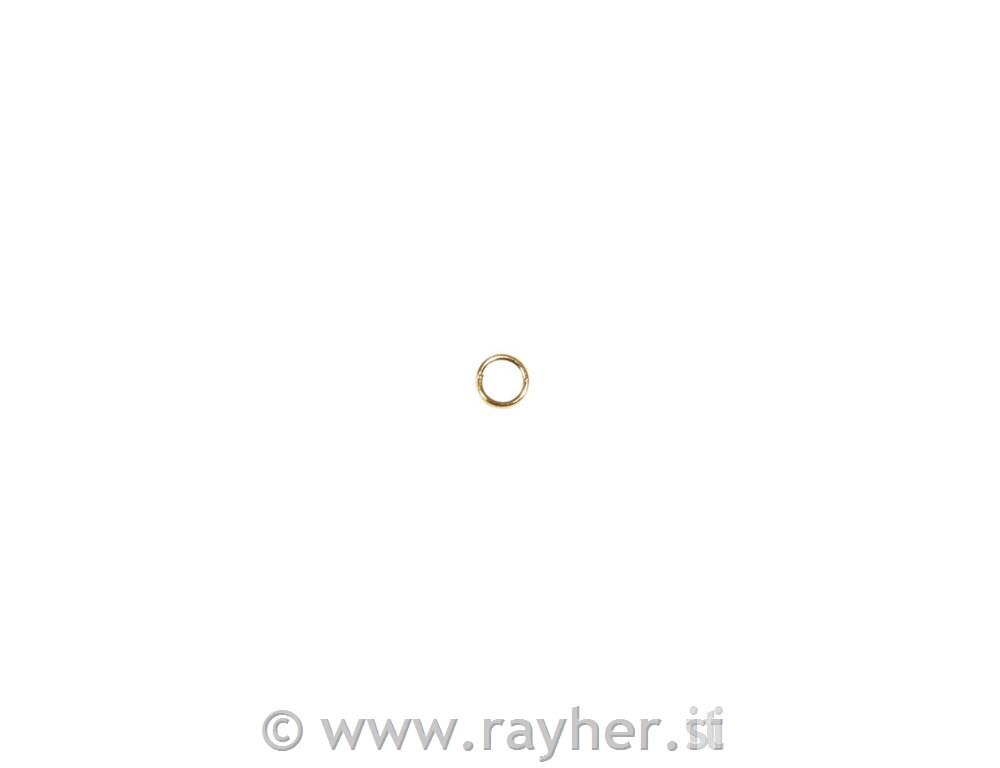 Small round ring, 4.6mm oThickness 0.6mm, tab-bag 30pcsgold