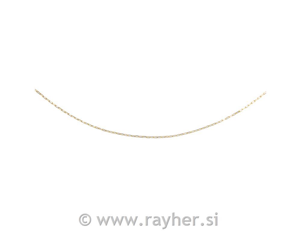 Verižica, zlata, 0.8x3x7mm, 80cm