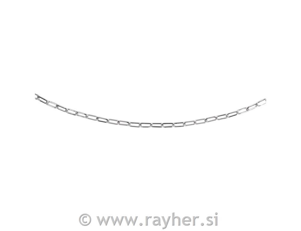 Verižica, srebrna, 1.5x17x6.5mm, 80cm