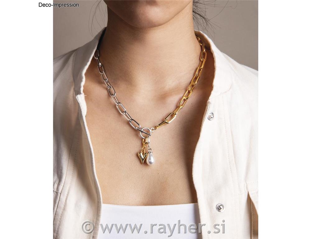 Verižica, srebrna, 1.5x17x6.5mm, 80cm