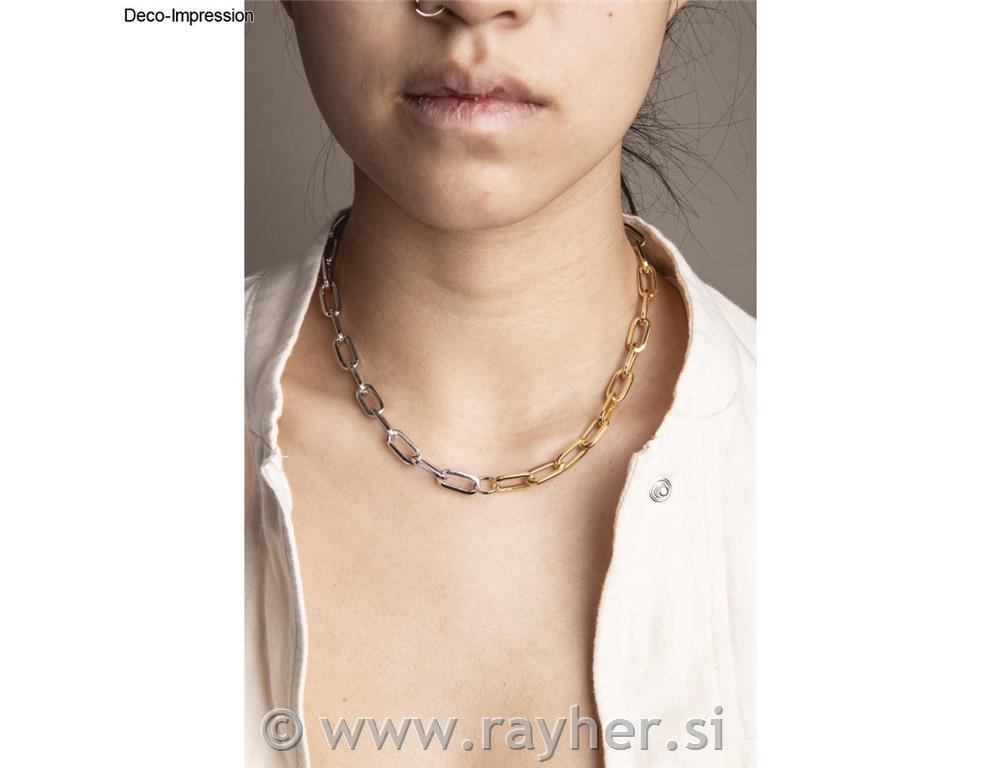 Verižica, zlata, 1.5x17x6.5mm, 80cm