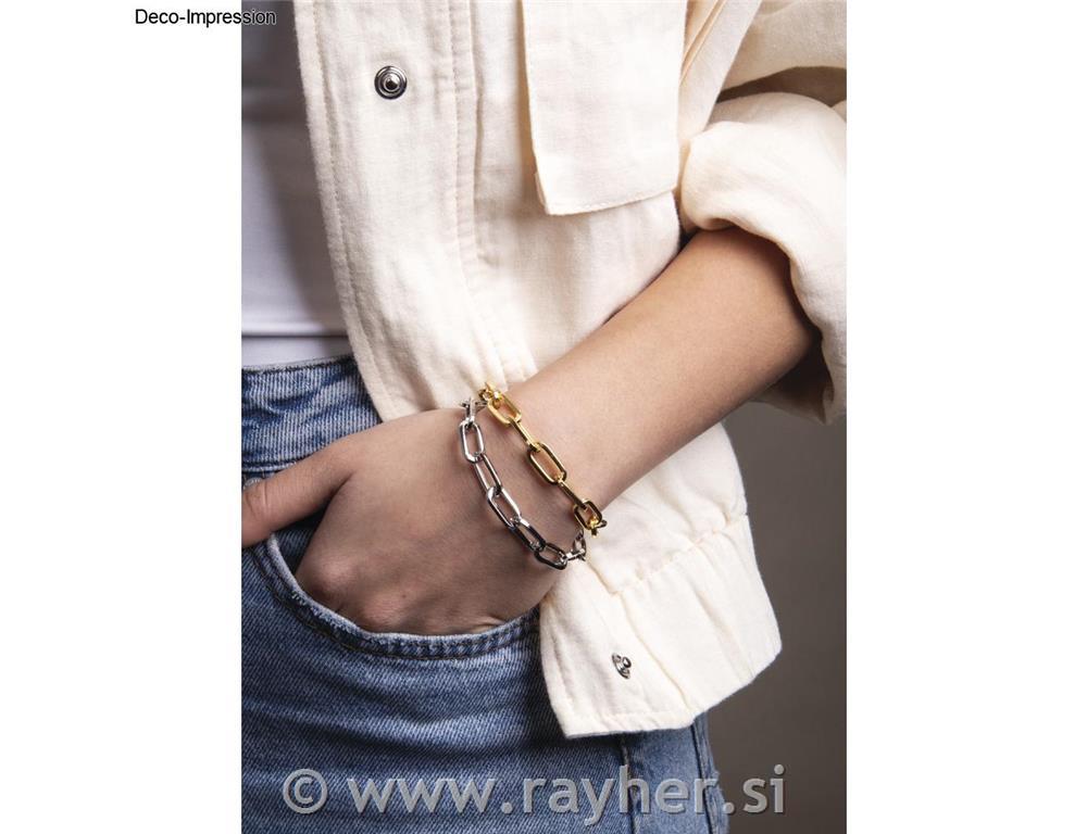 Verižica, zlata, 1.5x17x6.5mm, 80cm