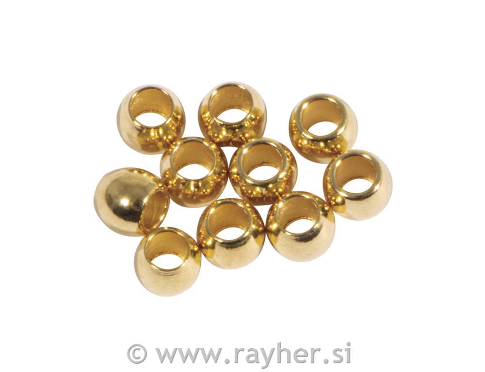 Metal spacer bead, 3x2.5mm , gold, 10pcs
