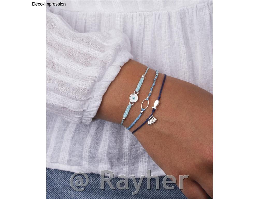 Dekorativni element Evil Eye, srebrn, 8 mm, 2 kosa