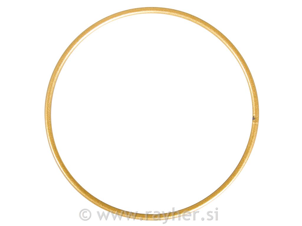 Obroč kovinski, 10 cm, zlat