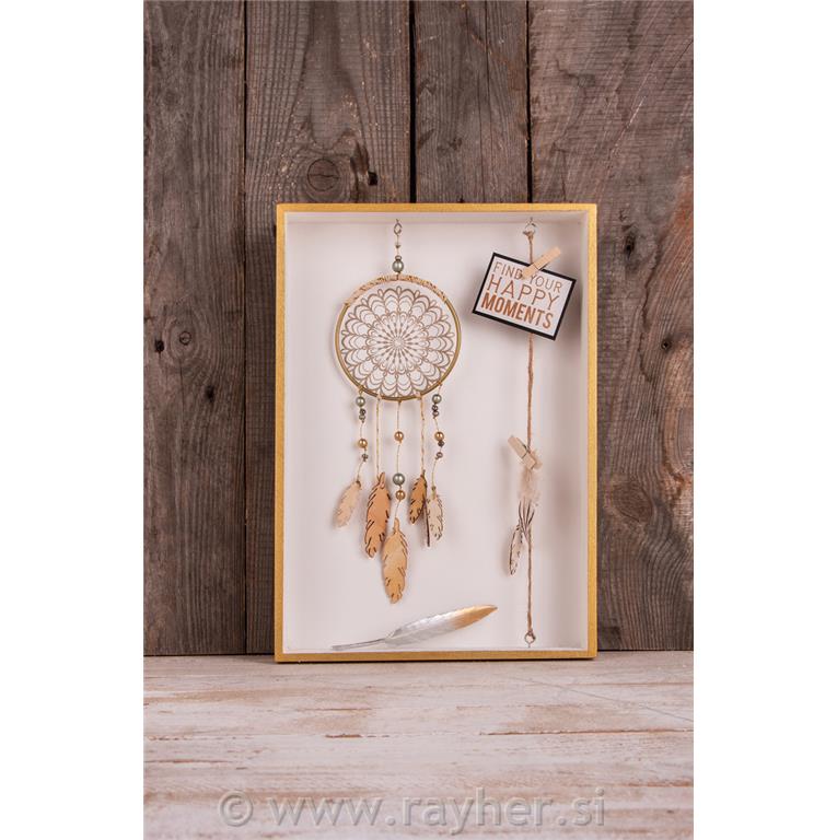 Obroč kovinski, 10 cm, zlat