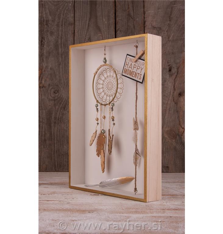 Obroč kovinski, 10 cm, zlat