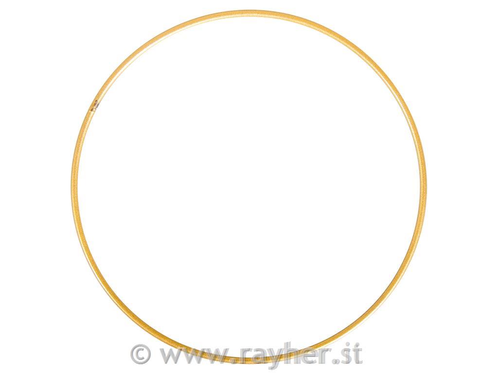 Obroč kovinski, 15 cm, zlat