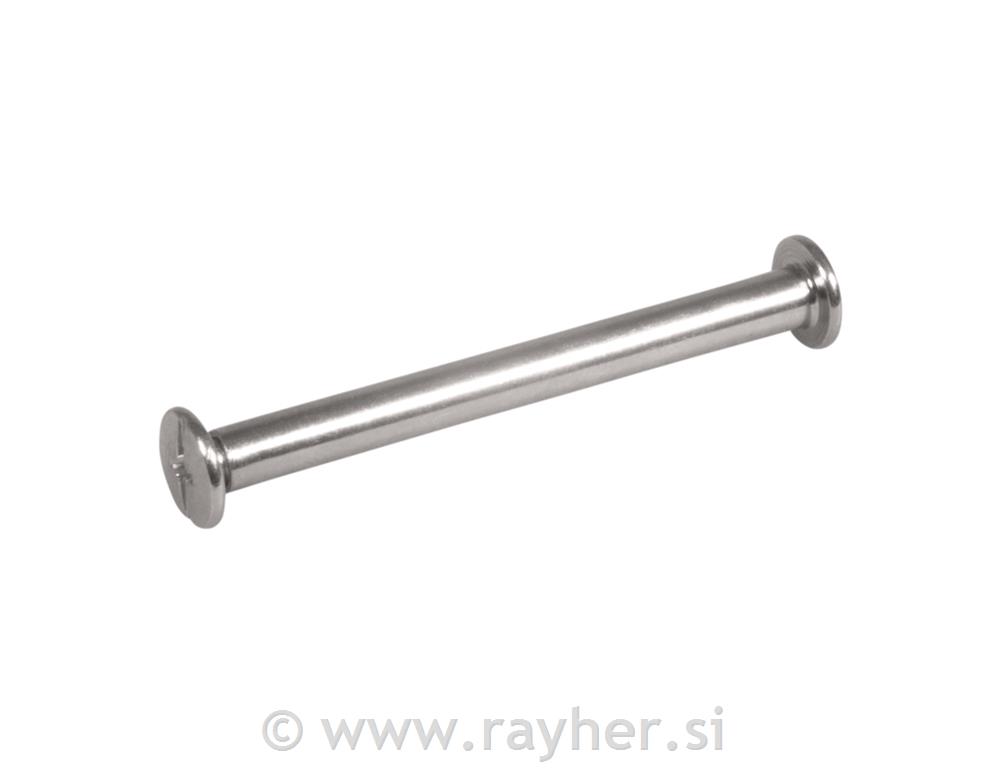 Screw-in lug pin5,2cm, tab-bag 4pcssilver