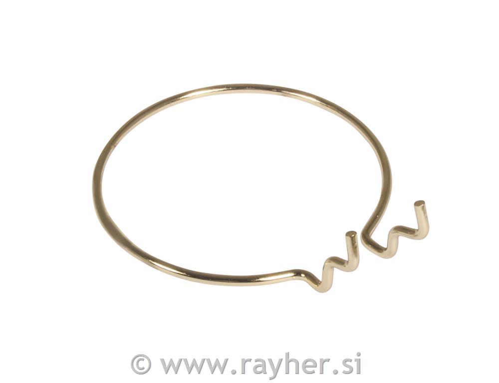 Kovinski nosilec, okrogel, zlat, 10cm