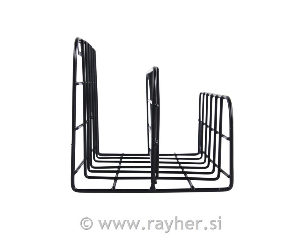 Sortirna košara 2 predelka 20x10x10 cm črna