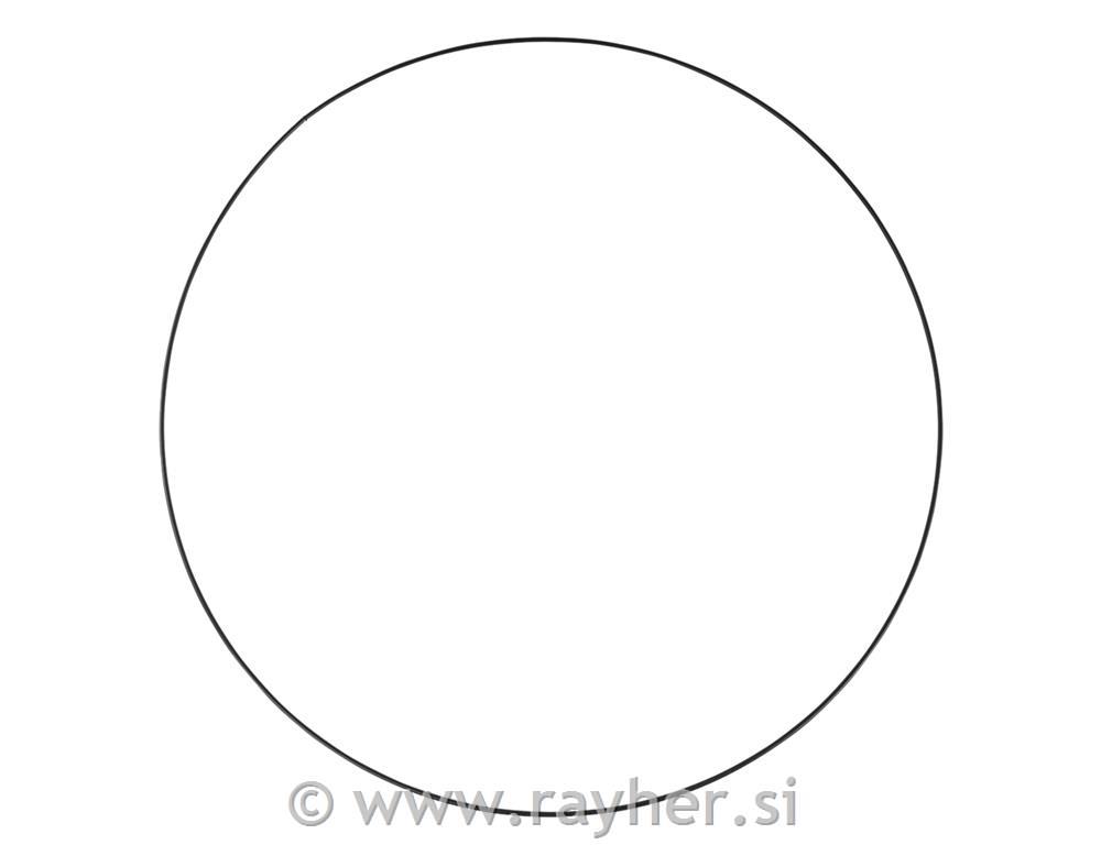 Obroč kovinski, 60 cm, črn