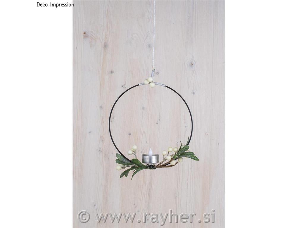 X-mas tree candle holder for tealightstab-bag 4pcssilver