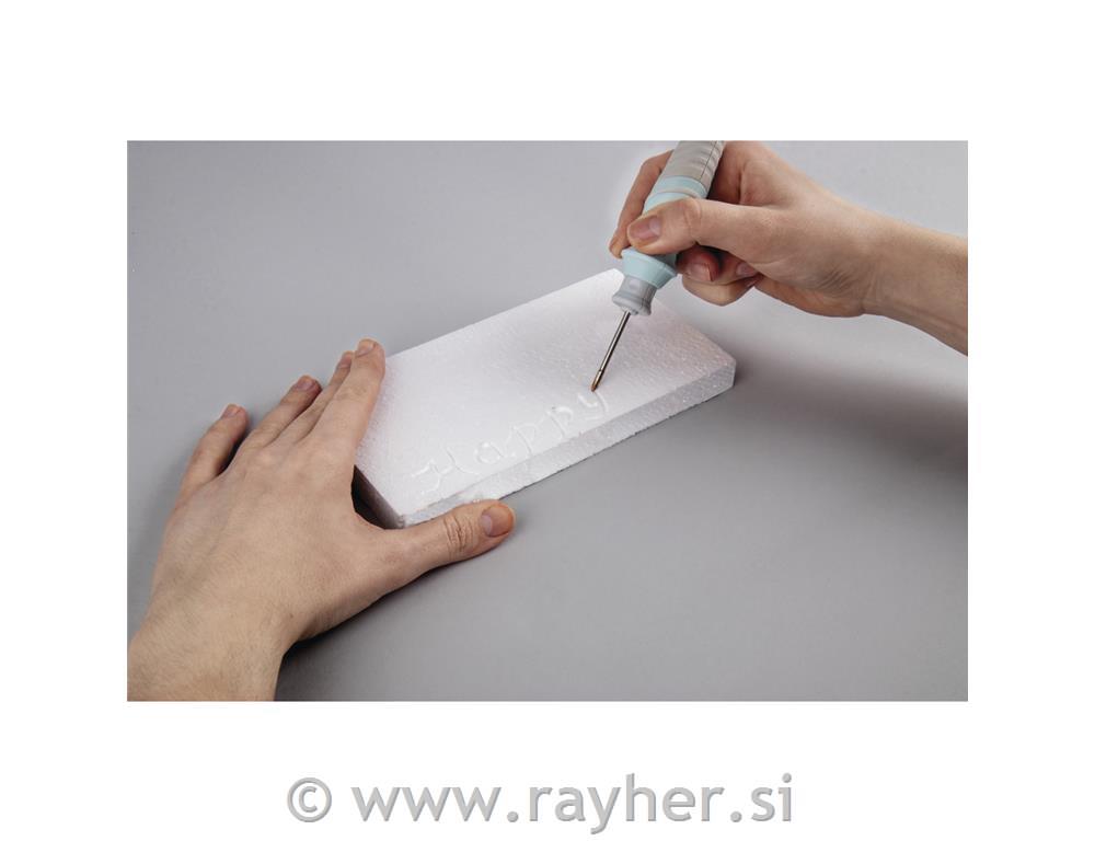 Termorezalnik za stiropor, 3 v 1, 3 različne konice, set