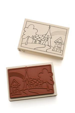 Žig, Cerkev & Mavrica, 7x10 cm