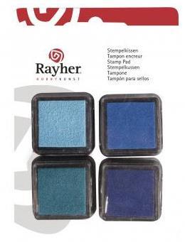 Set blazinic za žige 3x3cm, modri toni