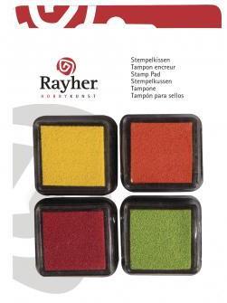 Mini stamp pad Set - Spring, 3x3cm, tab-