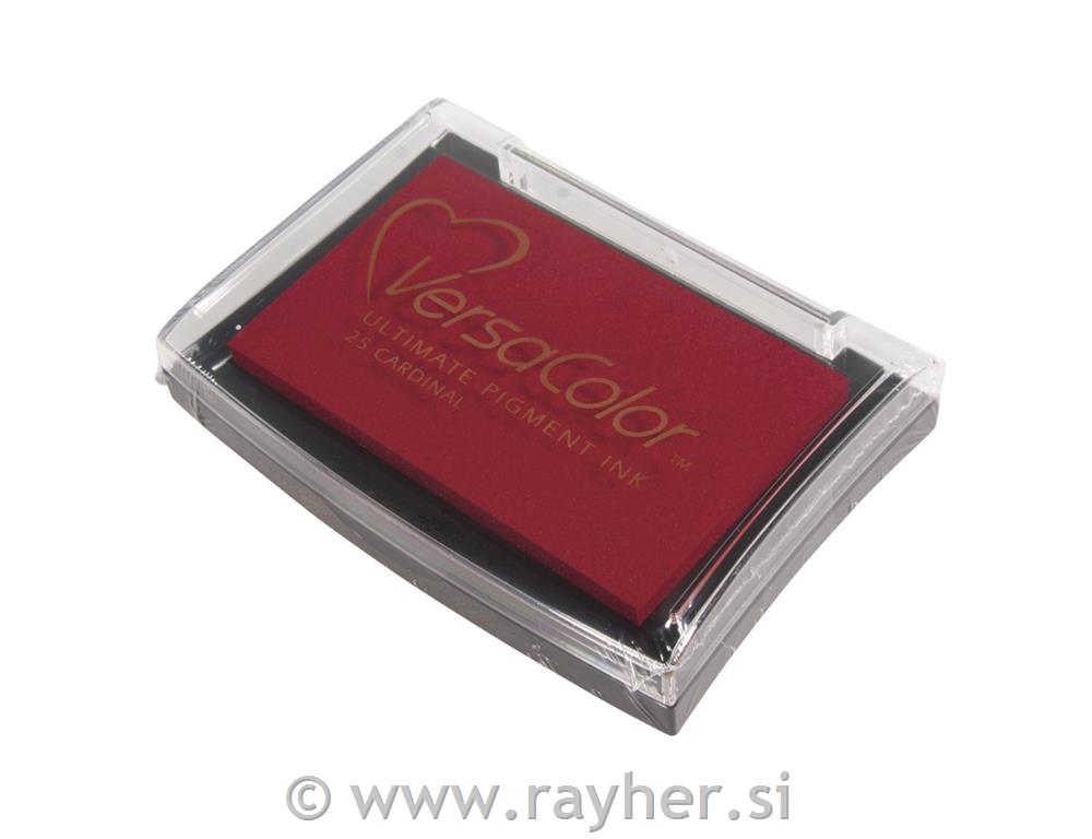 Versa Color blazinica za žige, rdeča, 9.6x6.3x1.8cm