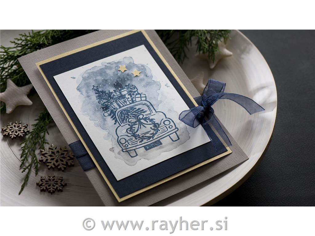 Stamp "Driving Home For Christmas", 7x10cm