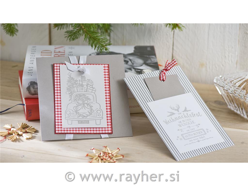 Stamp "Driving Home For Christmas", 7x10cm