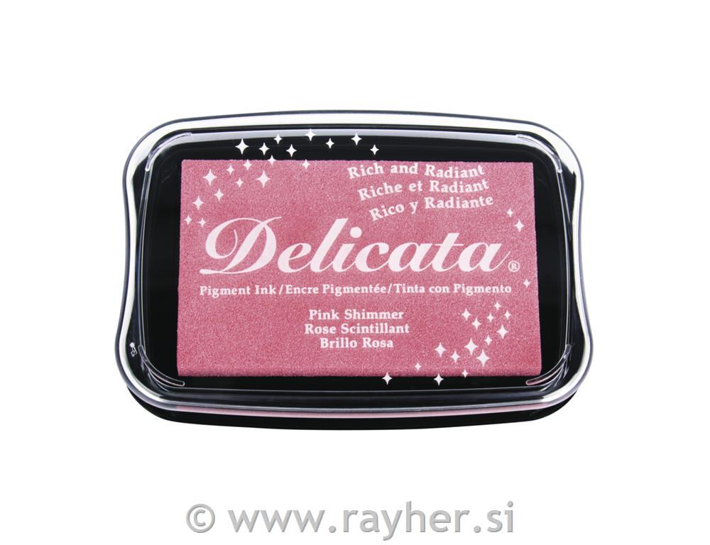Delicata Metalic pigment blazinica za žige L svetlo pink