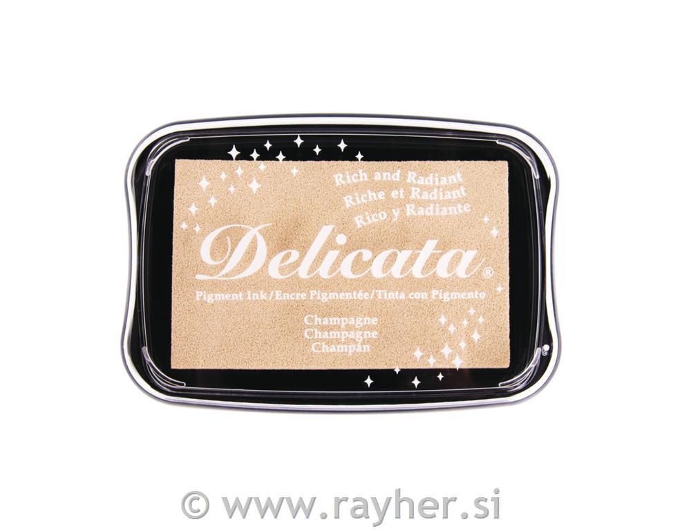 Delicata metallic stamp pad9.9x6.8x1.9cm, size Lcashmere gold