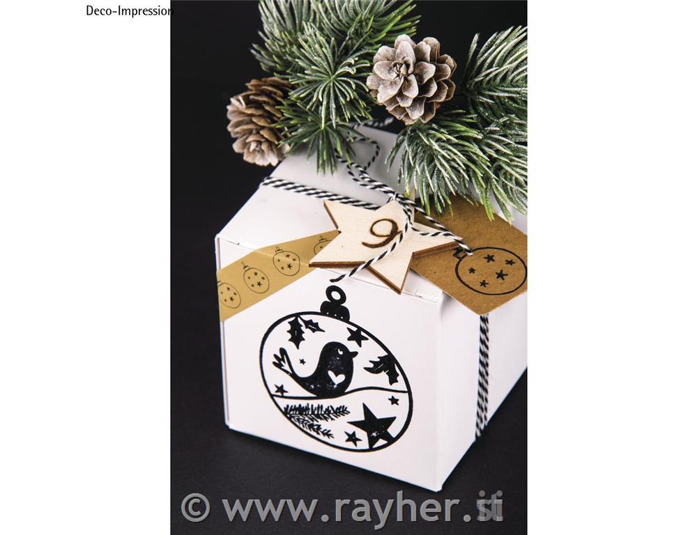 Štampiljka Božični okrasek 6x7 cm