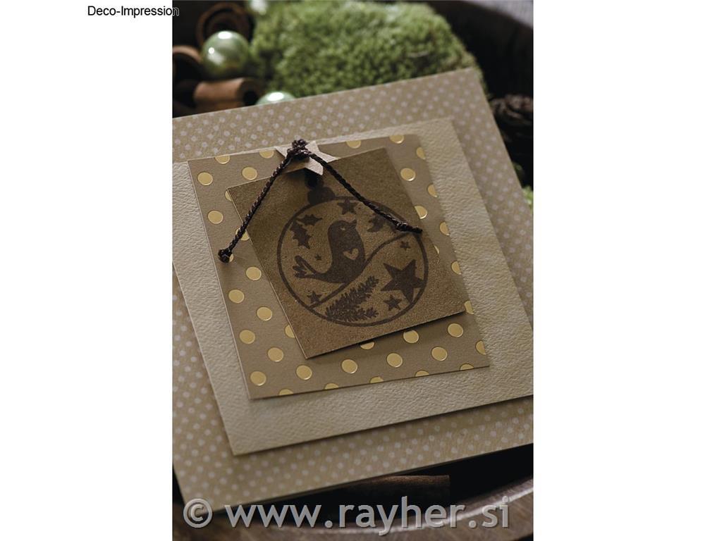 Štampiljka Božični okrasek 6x7 cm