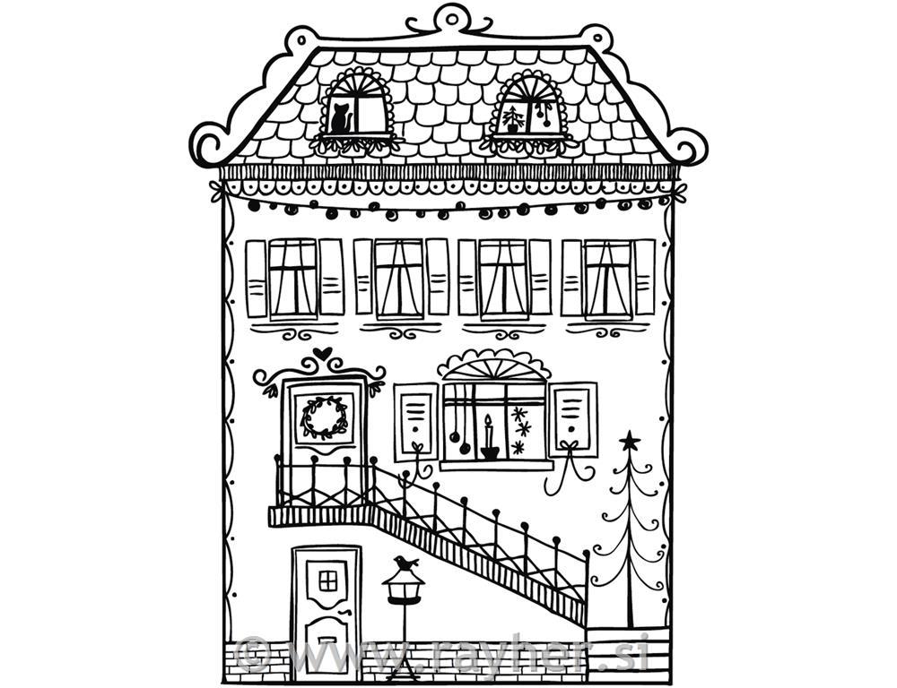 Žig hišica 8x10 cm