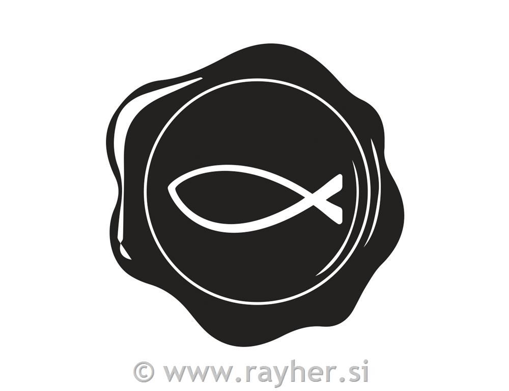 Set za pečat, Obhajilo, Birma, 2.5cm, roza, 1 pečat, 1 vosek