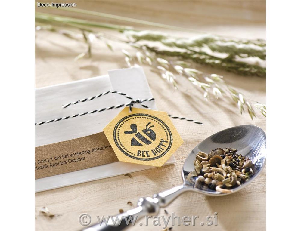 Štampiljka "Bee happy", 3cm