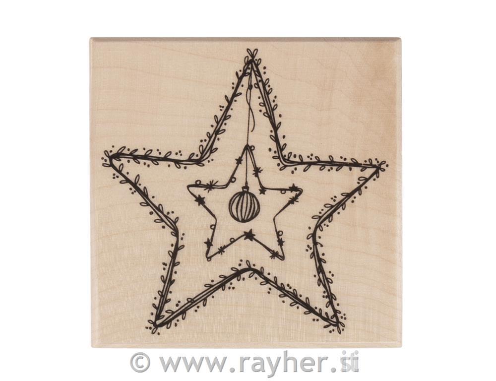 Štampiljka zvezdici 7x7 cm