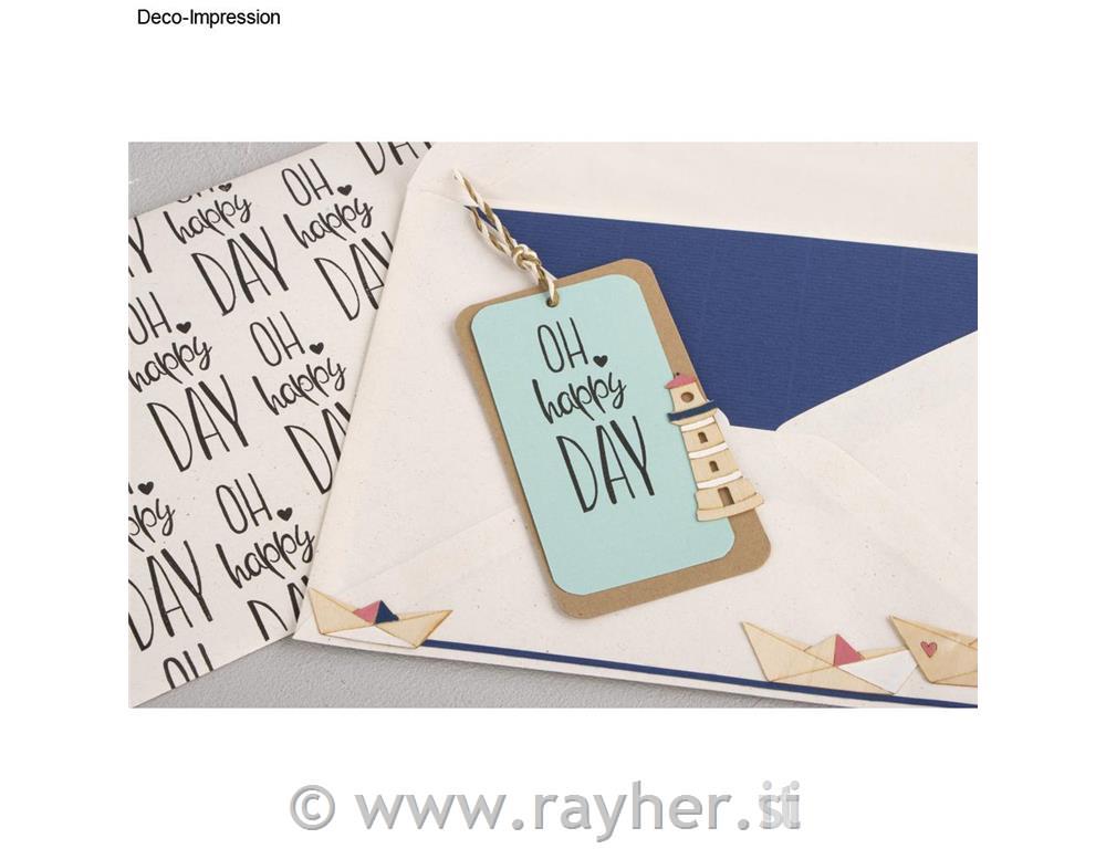 Stamp "Oh happy day" 3x7 cm