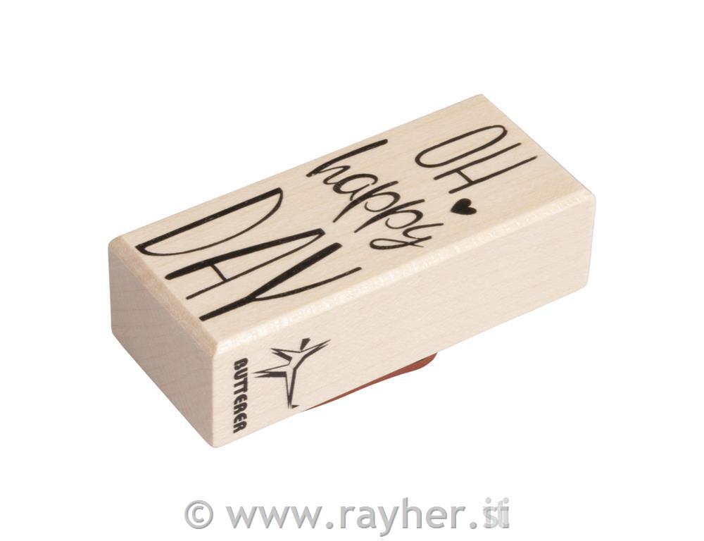 Stamp "Oh happy day" 3x7 cm