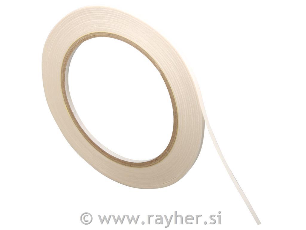 Obojestranski lepilni trak, 6mm, prosojon, 20m