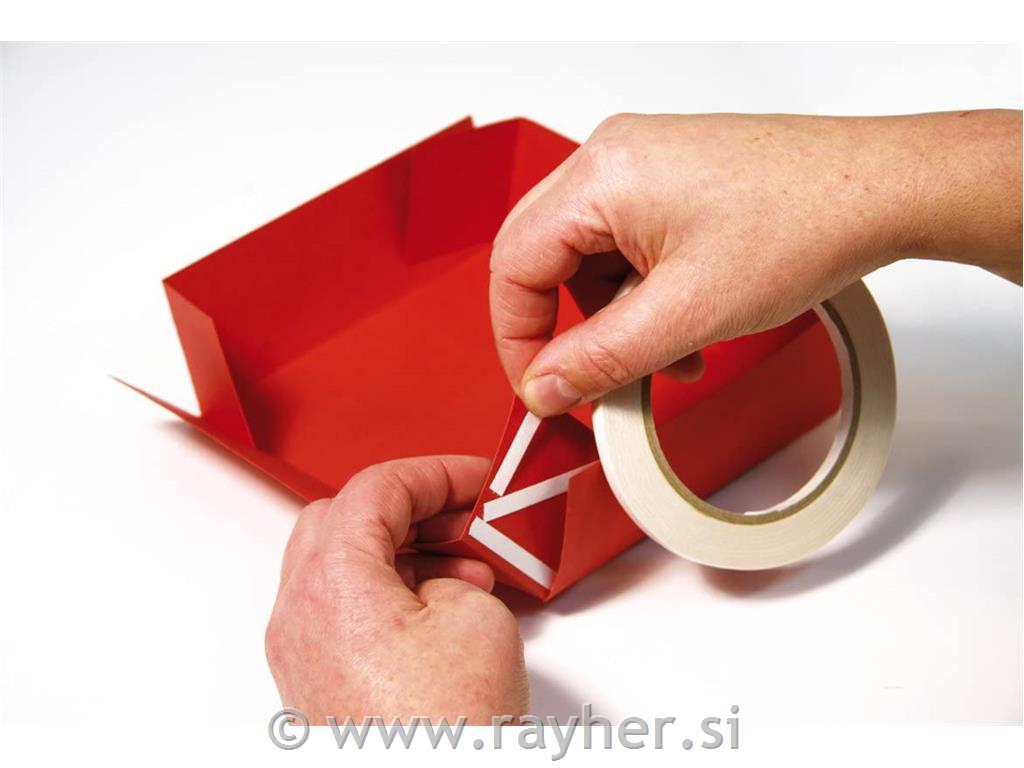 Obojestranski lepilni trak, 6mm, prosojon, 20m