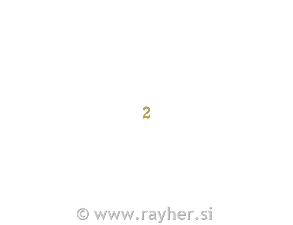 Nalepke: 2, zlate, 10x23cm