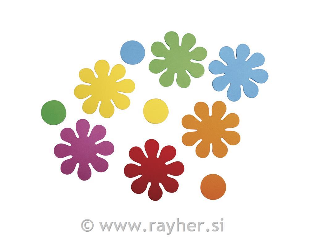 Oblike iz penaste gume, cvetovi, 80 koso