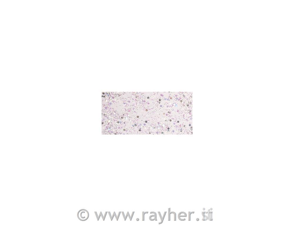 Bleščice v lepilu, grobe, bele, 50ml