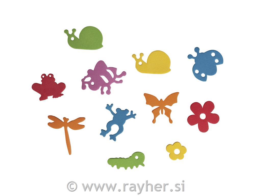 Crepla punchings Springtime, 1-3cm, self