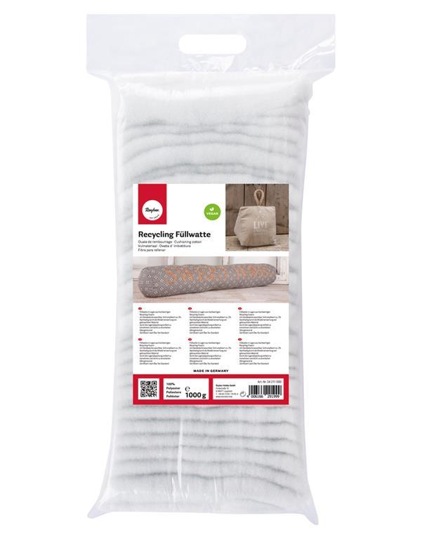 Recycling wadding, in layers, out of polyester material, bag 500g