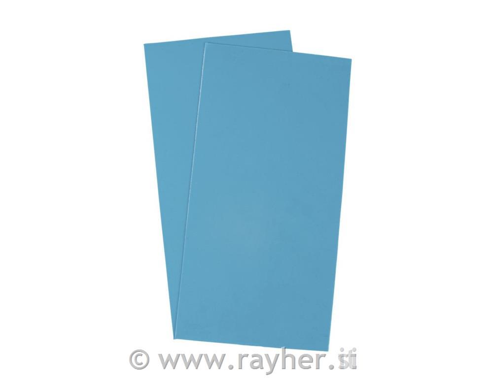 Voščena folija za dekoracijo, 20x10 cm, turkizna, 2 kom.