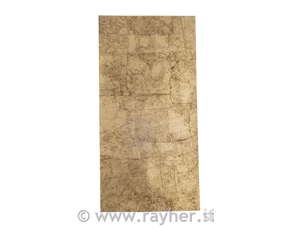 Voščena folija za dekoracijo, 20x10cm, zlata, star.videz