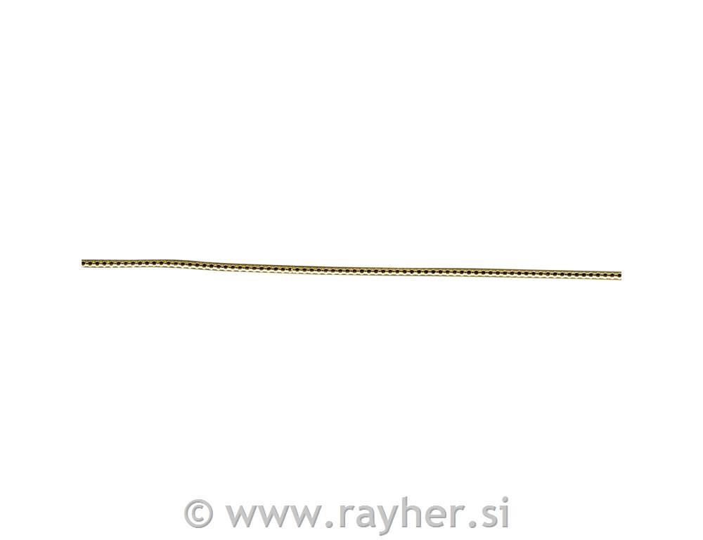 Voščeni trakovi za dekoracijo, 20 cm, 2 mm, zlati, 11 kom.