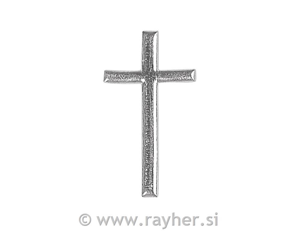 Voščeni motiv: Križ, 40 mm, srebrn, 1 kom.