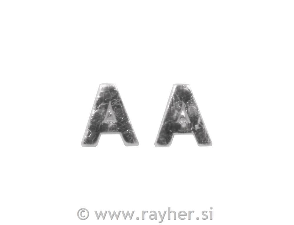 Wax letters, 9 mm, A, silver, tab-bag 2