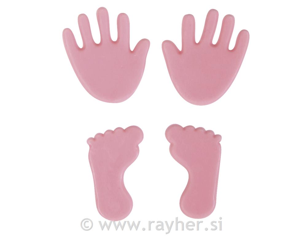 Motiv iz voščene folije, rokice in nogic